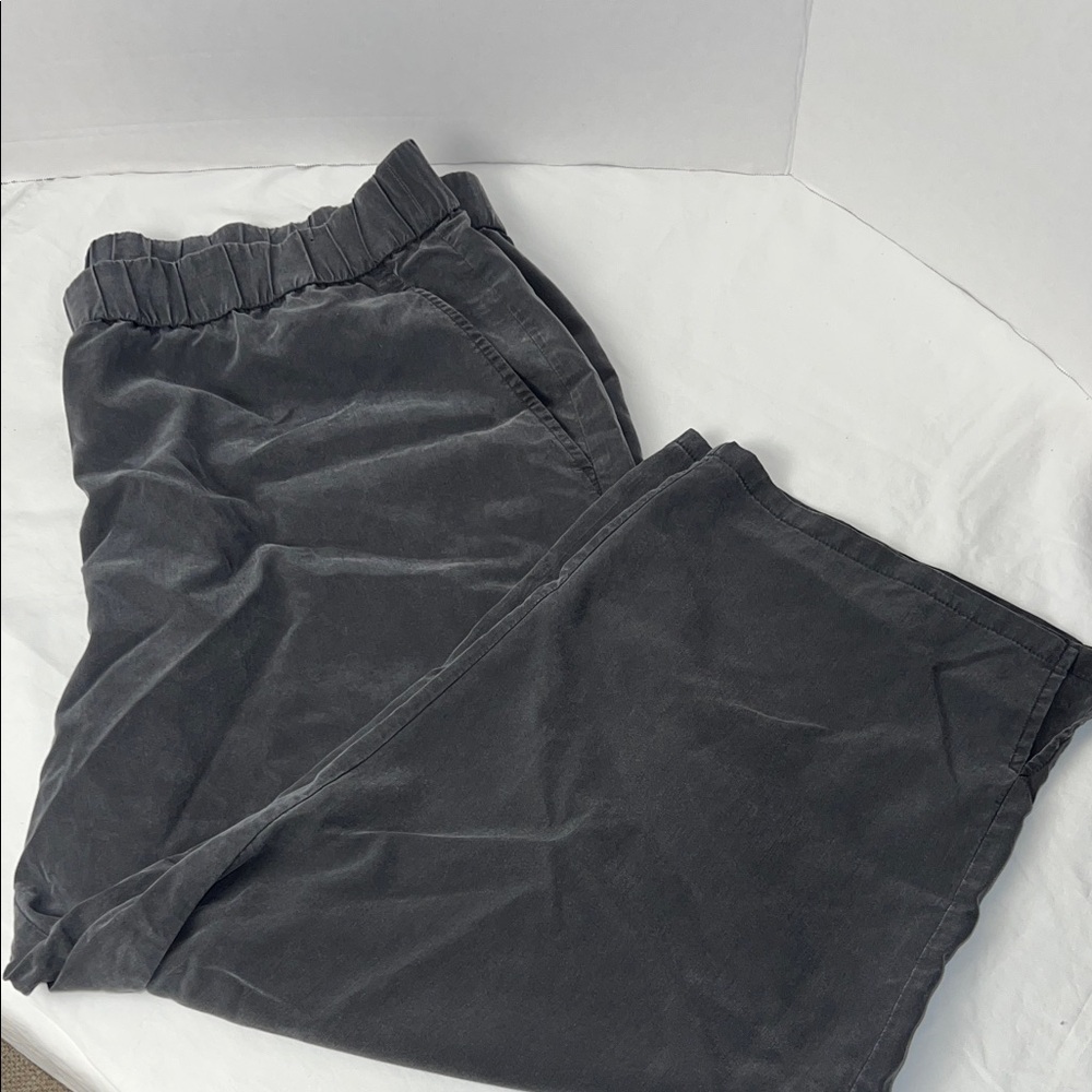 Eileen Fisher ] Women’s-Waist Pants in Charcoal Gray